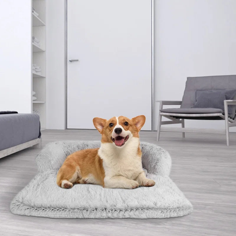 Calming Plush Dog Bed