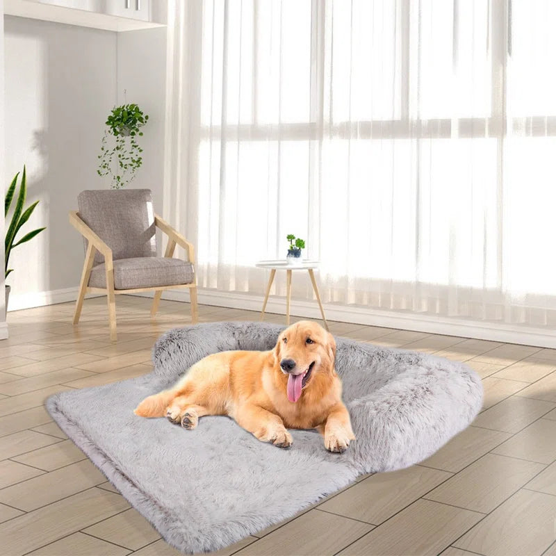 Calming Plush Dog Bed