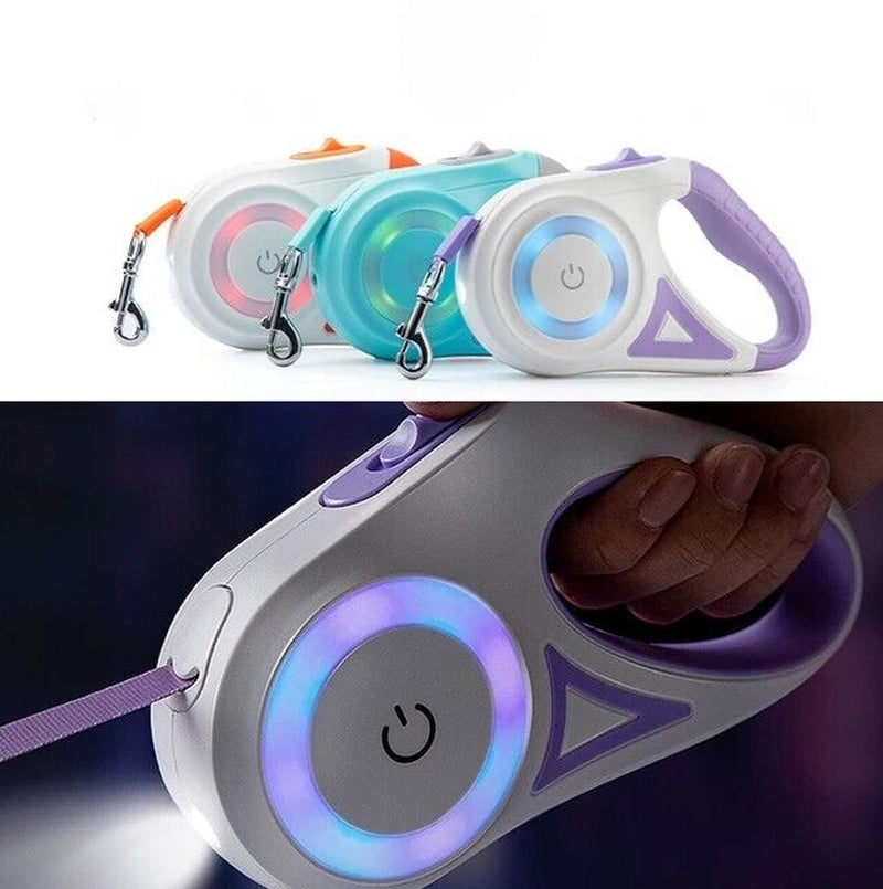 Retractable Dog Leash with Led Light