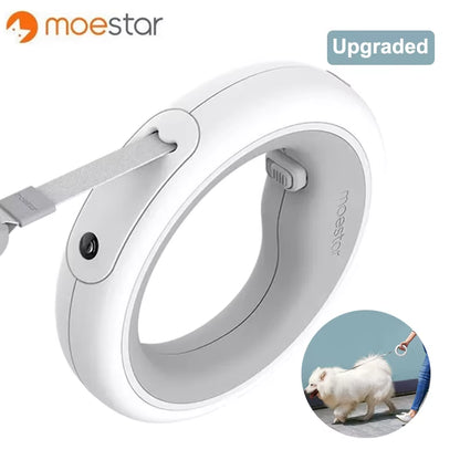 2022 Original MOESTAR UFO Retractable Pet Leash 2 plus Dog Traction Rope Flexible Ring Shape 3.0M with Rechargeable LED Light